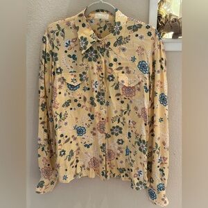 Sage West Fort Worth Texas Floral Button-Up Shirt